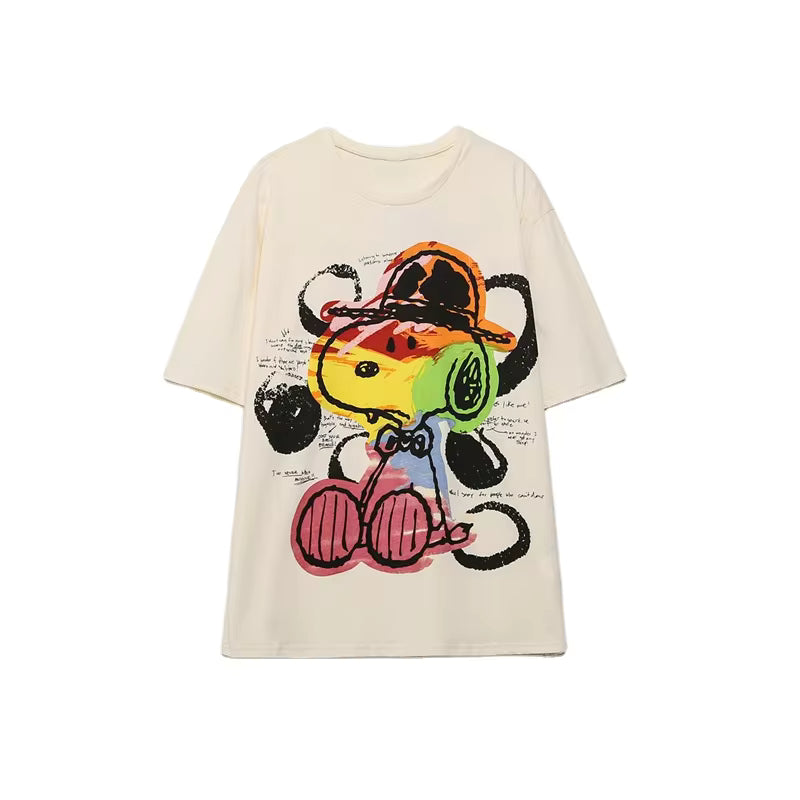 Round Neck Short Sleeved T-shirt
