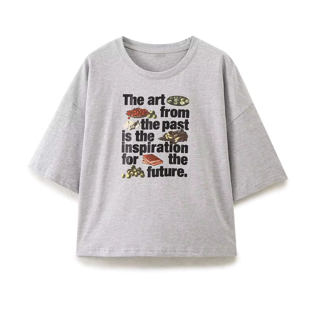 Simple Versatile Round Neck T-Shirt