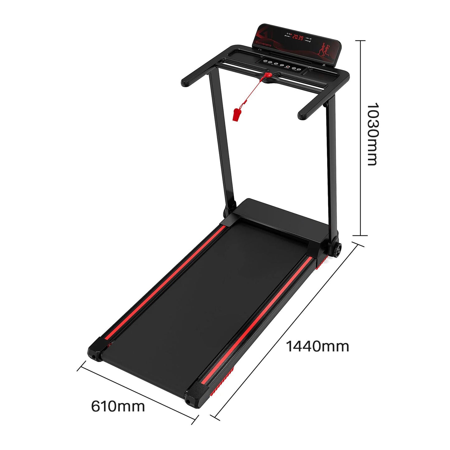 Tapis de Course Pliable 1400W CITYSPORTS WP9