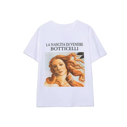 American Style Round Neck Pullover T-shirt