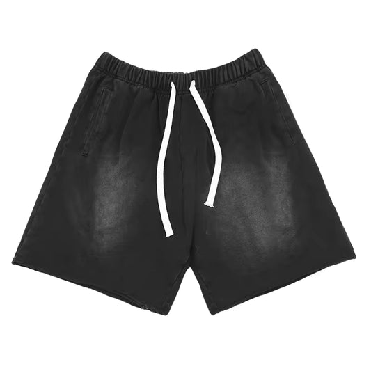 Cotton Washed Faded Shorts