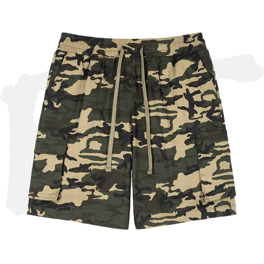 Camouflage Pattern Print Shorts