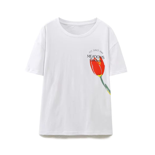 Casual Short-Sleeved T-Shirt Versatile Style
