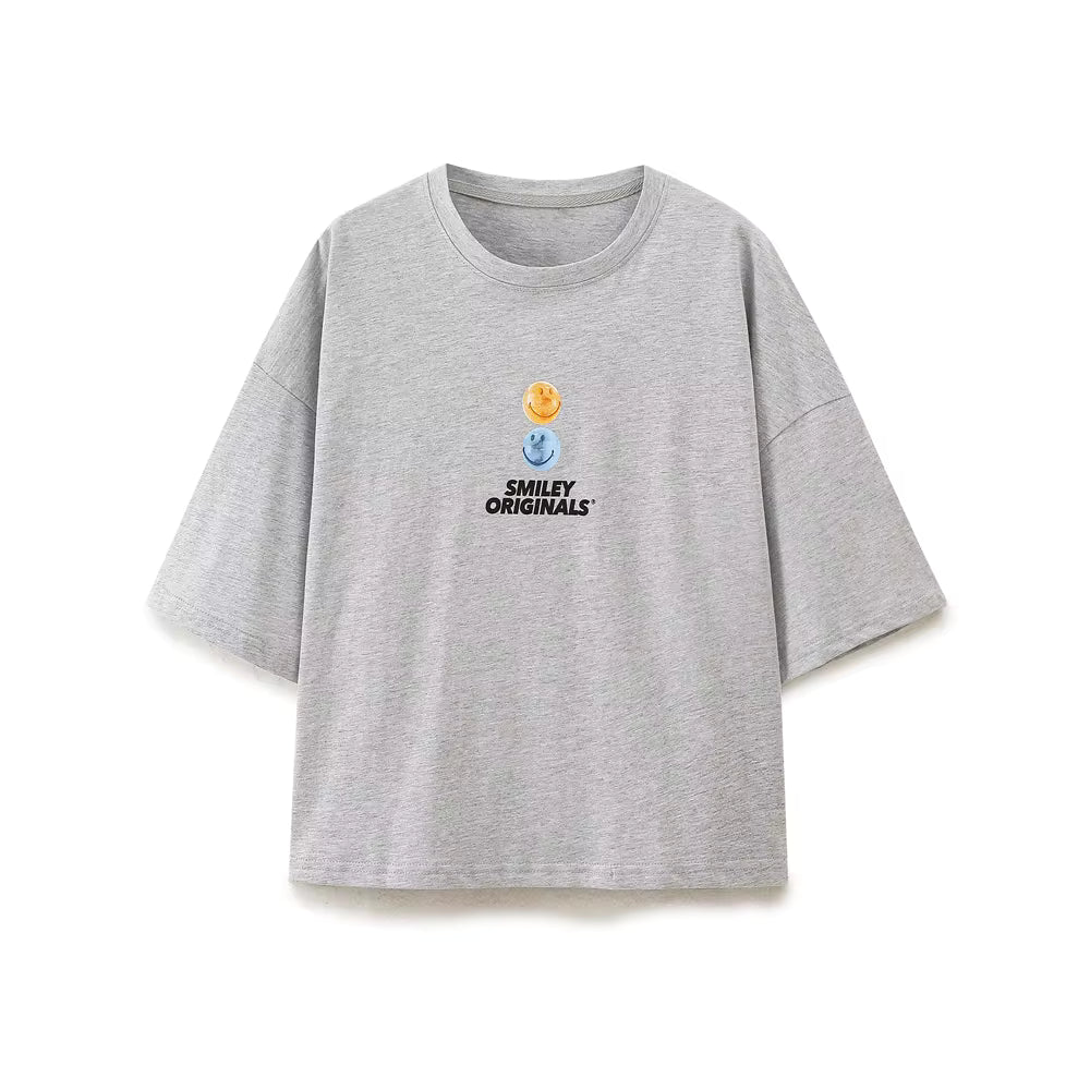 Round Neck Casual Short-Sleeved T-Shirt